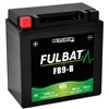 Batteri FB9-B GEL, YB9-B, 12V, 9,5Ah, moped, motorcykel m.fl. - 1