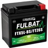 Batteri FTX5L-BS GEL, YTX5L-BS, 12V, 5,0Ah, moped, motorcykel m.fl. - 1