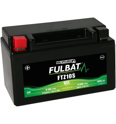 Batteri FTZ10S GEL, YTZ10S, 12V, 8,6Ah, motorcykel, moped, ATV m.m - 1