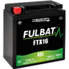 Batteri FTX16 GEL, YTX16, 12V, 14Ah, snöskoter, moped, motorcykel m.fl. - 1