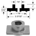 Knivfäste Husqvarna LC 153, Jet 50, 5521P, Jonsered LM2150, 5815479-01 - 2