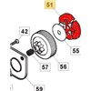 STIGA Koppling SP372, SP375, SP405 m.fl 118550603/0 - 1