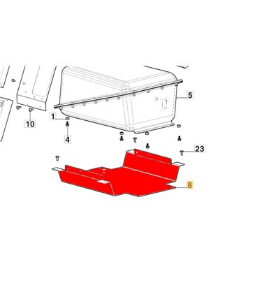 STIGA Batterifästplatta Gyro, 387547075/0 - 1