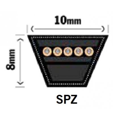 Smalkilrem SPZ2125 - 10x8x2125mm (Ld) - 2