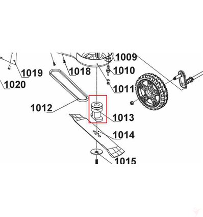 RYOBI Knivfäste RLM4614, RLM46175SL, RLM46175YL, 5131035813 - 1