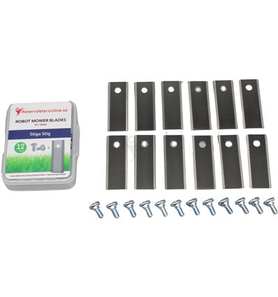 12-P Knivar Stiga robotgräsklippare A + G mod, 1127-0009-01 - 1
