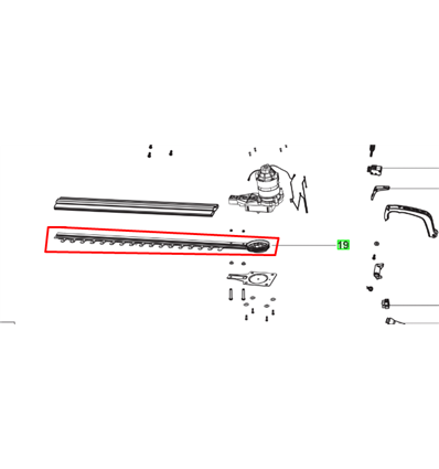 RYOBI Kniv till häcksax RHT4550, RHT5150, 5131040181 - 1