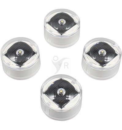 Markspotlights 4p för robotgräsklippare, vit - 1