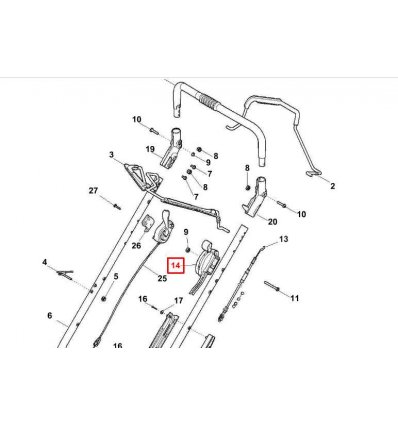 STIGA Gasreglage Turbo Excel 55 Turbo X3 55, 181005509/0 - 1