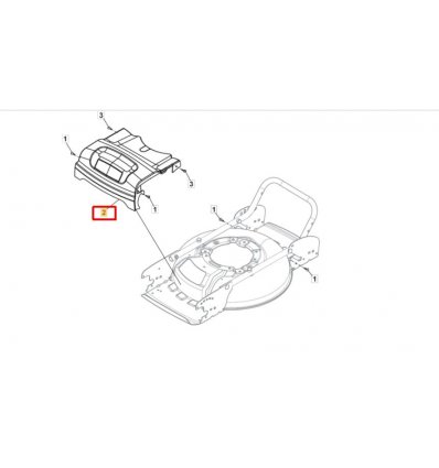 STIGA Front Skyddskåpa Multiclip 47 Blue 322226219/0 - 1