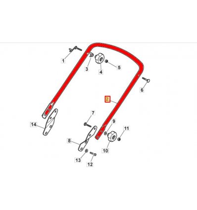 STIGA Styre underdel Combi 45S 381006576/0 - 1