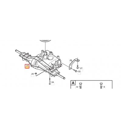 STIGA Transaxel MST205 1134-4847-01 - 1