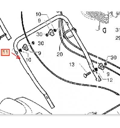 PARTNER Styre nedre P51, P53, M-51, 5312051-18 - 1