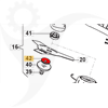 STIGA Ringmutter Nedre SBC 242, SBC 252, 118804044/0 - 2