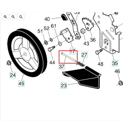 HUSQVARNA Axel till utkast, 5321608-33 - 1